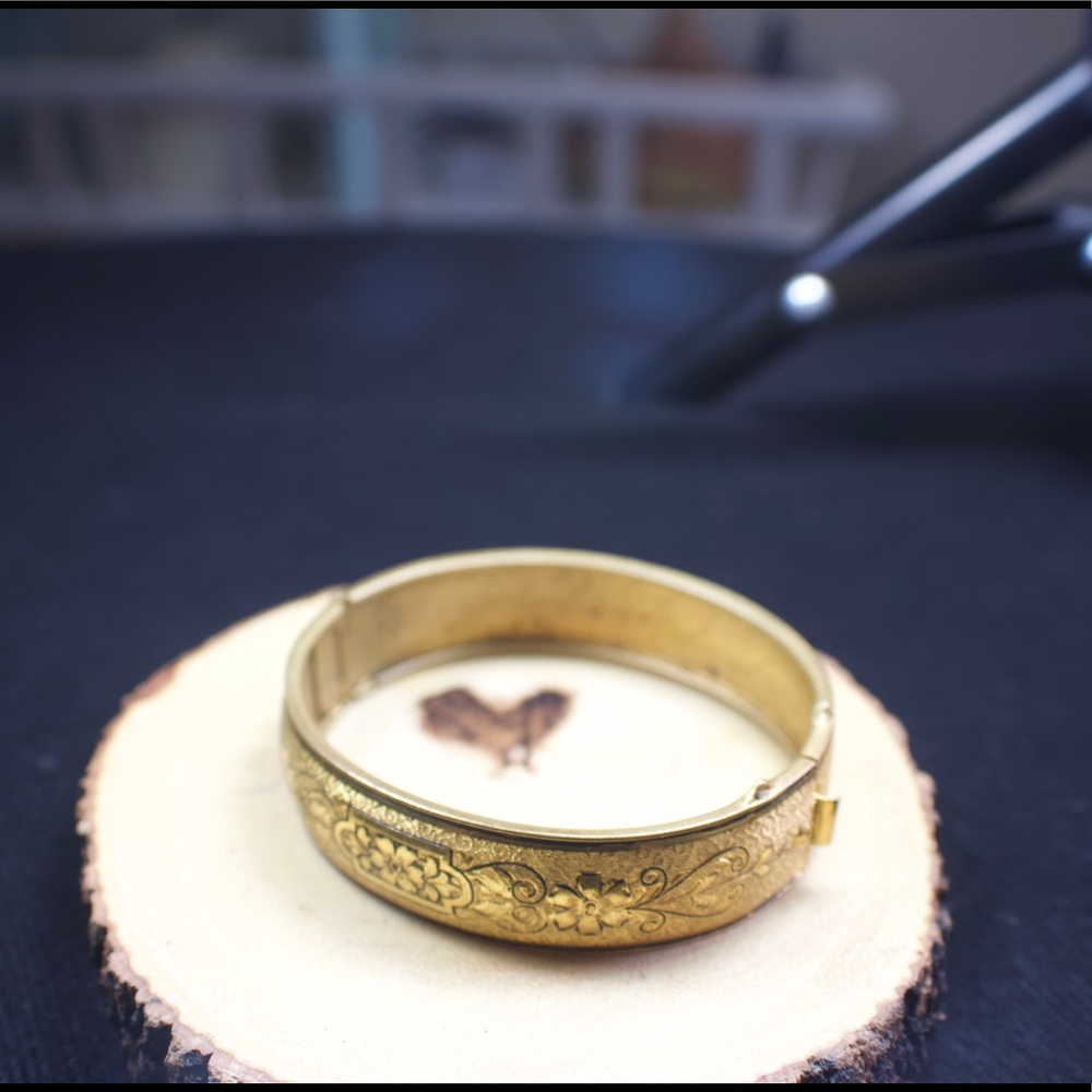 Vintage Gold-Tone Cuff Bracelet